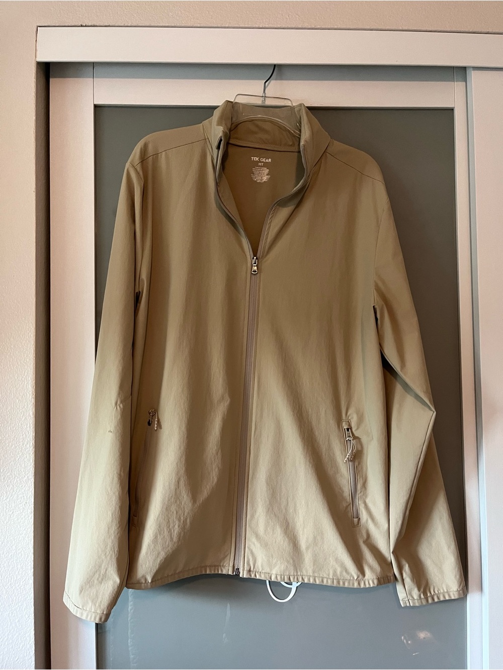 Men's Lightweight Beige Softshell Jacket - Tek Gear 321